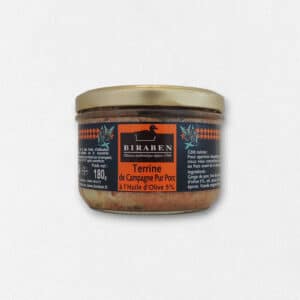 Terrine de campagne à l'huile d'olive - bocal 180g