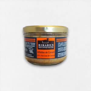 Rillettes pur canard au foie de canard - bocal 180g