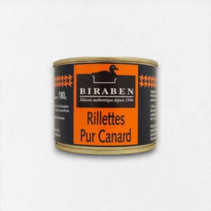 Rillettes pur canard - boite 180g