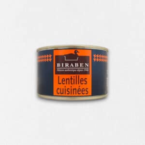 Lentilles cuisinées - boite 400g