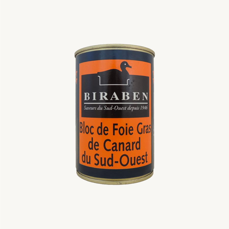 Biraben - Bloc de foie gras de canard IGP Sud-Ouest, rouleau 380g