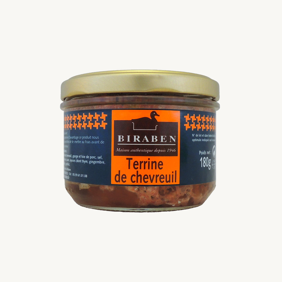 Biraben - Terrine de chevreuil - 180 g