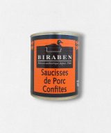 Saucisses de porc confites - boite 765g