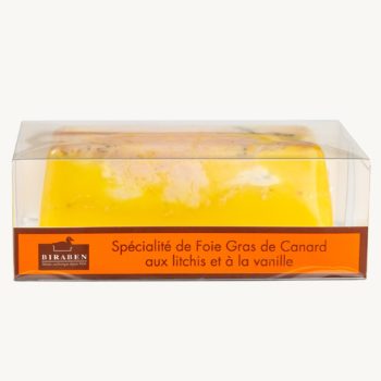 Spécialité de foie gras de canard mi-cuit Litchis vanille