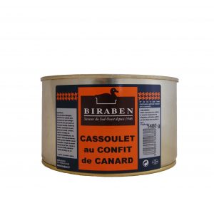 Cassoulet aux manchons de canard confits, boite 1480grs