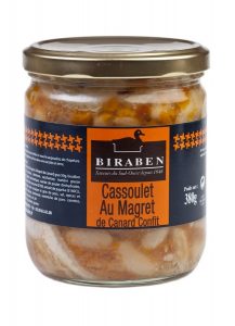 Cassoulet au magret de canard confit, bocal 380grs