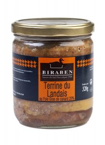 Terrine du Landais au Foie de canard, bocal 320grs