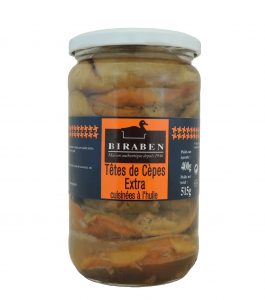 Têtes de cèpes cuisinés, bocal 515grs