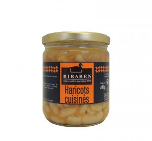 Haricots cuisinés, bocal 400grs