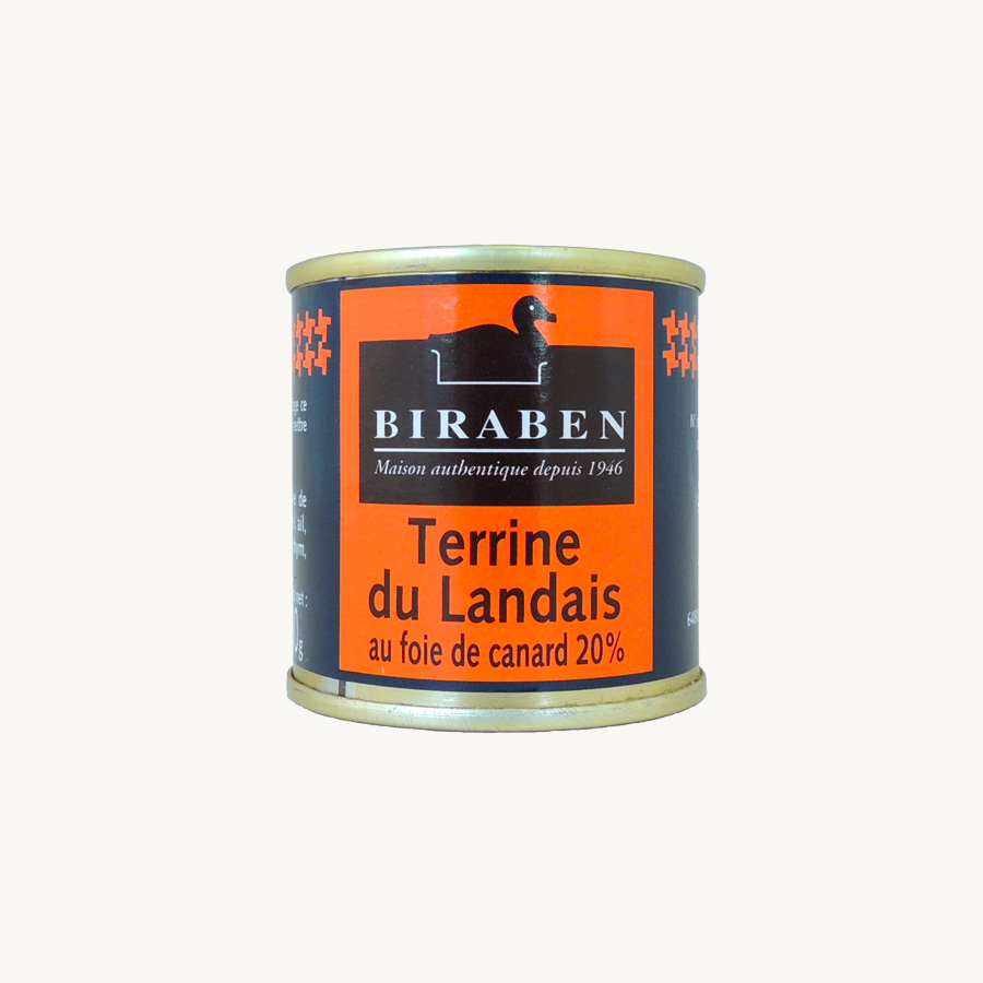 Biraben - Terrine du landais au foie de canard - 90 g