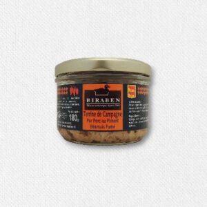 Terrine de campagne pur porc au piment béarnais fumé - bocal 180g