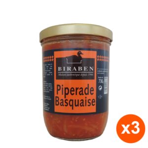 Lot de 3 bocaux 730g – Piperade basquaise
