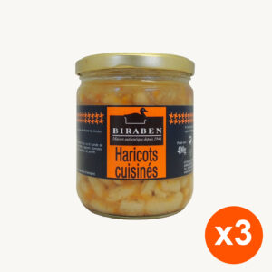 Lot de 3 bocaux 400g – Haricots cuisinés