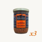 Lot de 3 bocaux 770g – Lentilles cuisinées