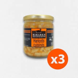 Lot de 3 bocaux 400g – Haricots cuisinés