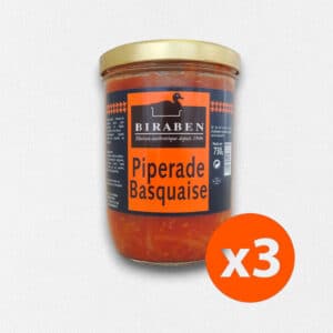 Lot de 3 bocaux 730g – Piperade basquaise
