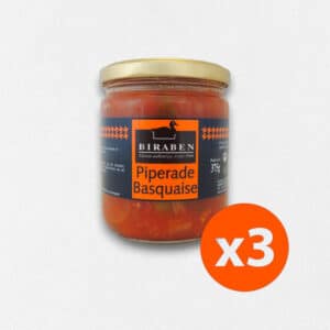 Lot de 3 bocaux 375g – Piperade basquaise