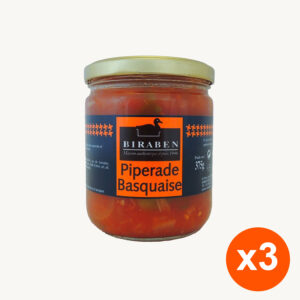 Lot de 3 bocaux 375g – Piperade basquaise