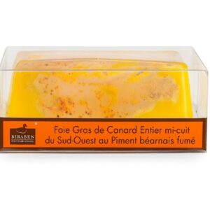 Terrine de foie gras de canard entier mi-cuit IGP Sud Ouest au piment Béarnais fumé - 400g