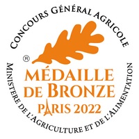 Medaille de bronze 2022 - Concours Général Agricole Paris 2022