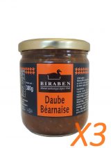Lot de 3 bocaux 380g - Daube béarnaise