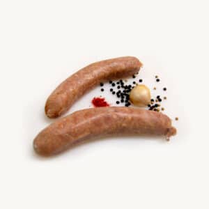 4 saucisses de porc confites mi-cuit- 400g