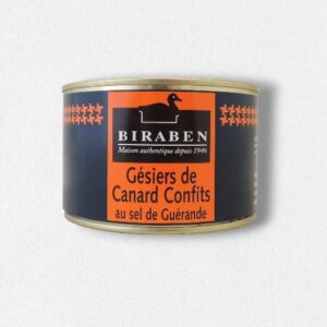 Gésiers de canard confits, boite 400grs