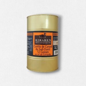 Confit de canard du Sud-Ouest 12 cuisses - bidon 3825g