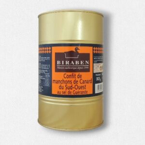 Confit de 25 manchons de canard du Sud-Ouest - bidon 3825g
