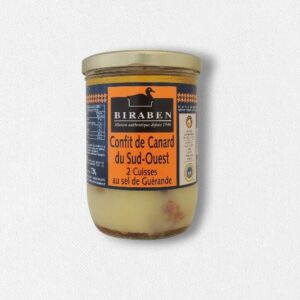 Confit de canard du Sud-Ouest 2 cuisses - bocal 720g