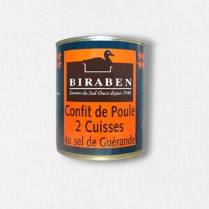 2 cuisses de poules confites - boite 765g