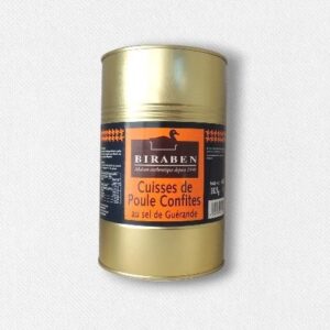 12 cuisses de poules confites - bidon 3825g