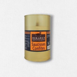 Saucisses de porc confites - bidon 3825g