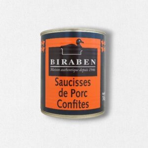 Saucisses de porc confites - boite 765g