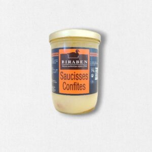Saucisses de porc confites - bocal 710g