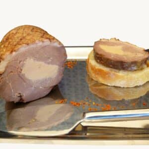 Magret de canard fourre au foie gras